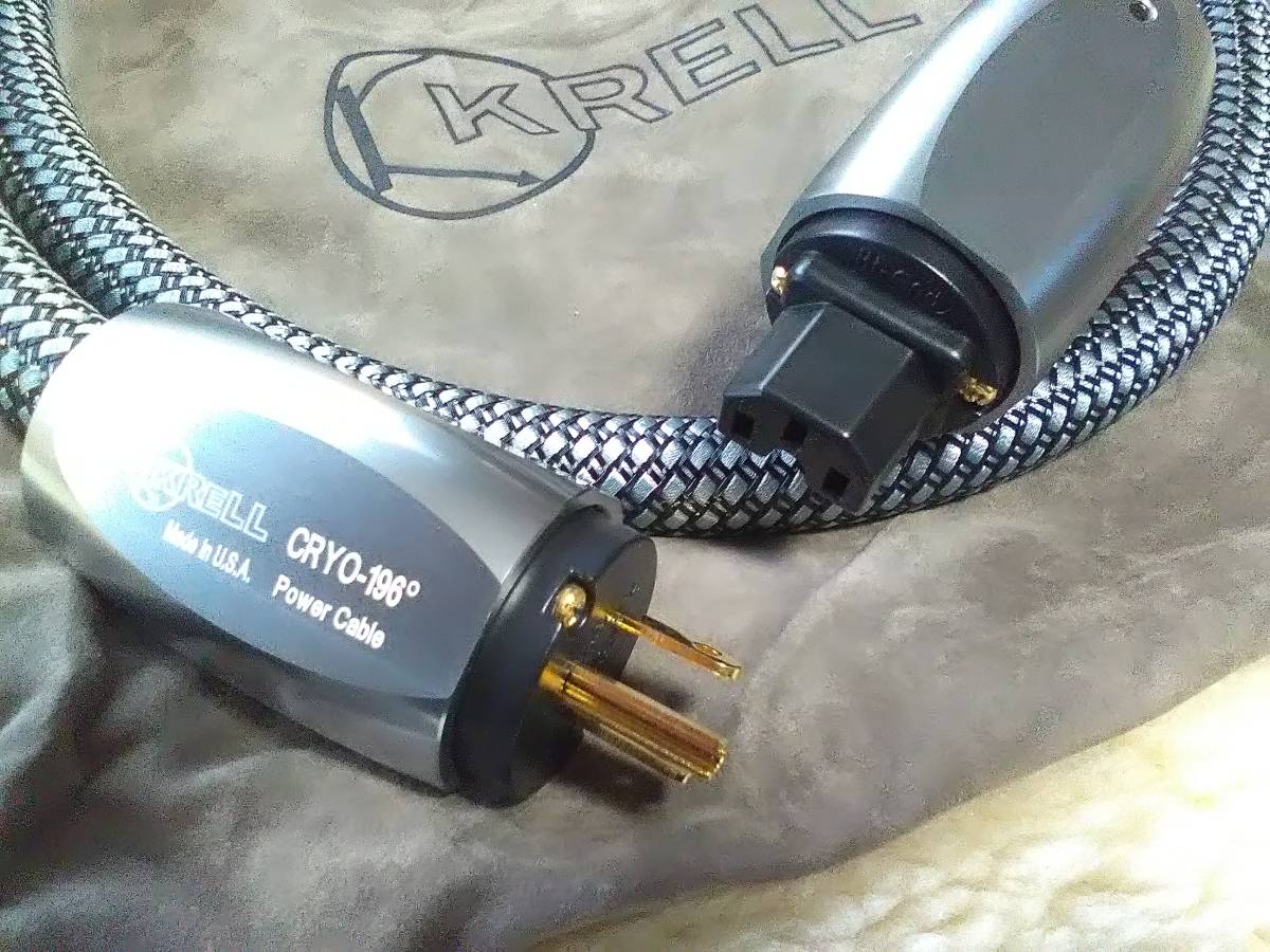  super clear sound *KRELL AUDIO -196 Cryo power cable U.S.3PIN specification 1.5M