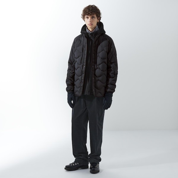 UNIQLO white Mountaineering リサイクルハイブリッドダウンジャケット Lサイズ ブラック 黒 2023年モデル_画像2