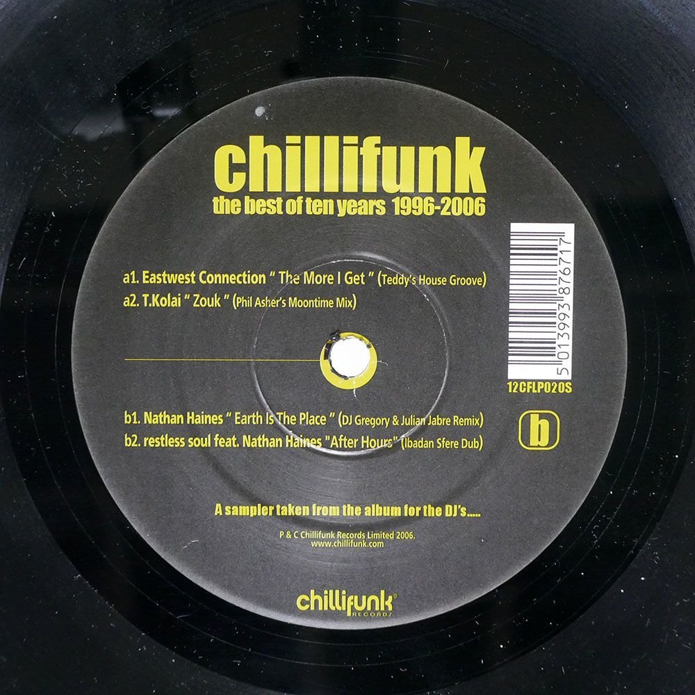 VA/CHILLIFUNK - THE BEST OF 10 YEARS 1996-2006/CHILLIFUNK 12CFLP020S 12_画像1