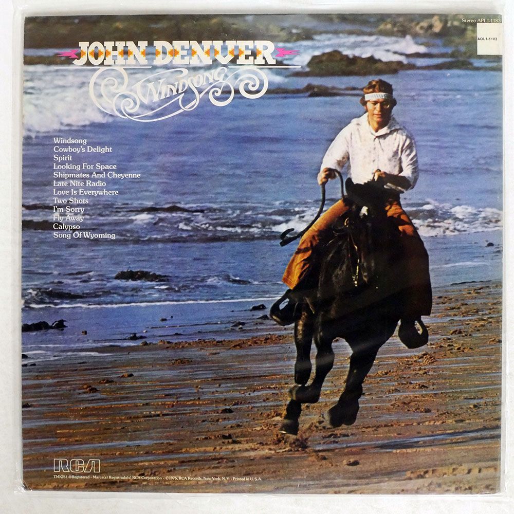 JOHN DENVER/WINDSONG/RCA APL11183 LP_画像1