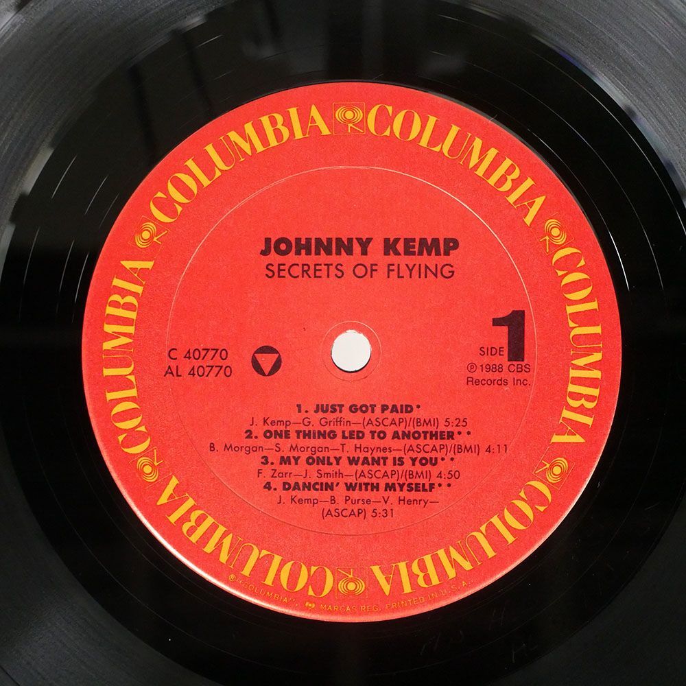 JOHNNY KEMP/SECRETS OF FLYING/COLUMBIA FC40770 LP_画像2