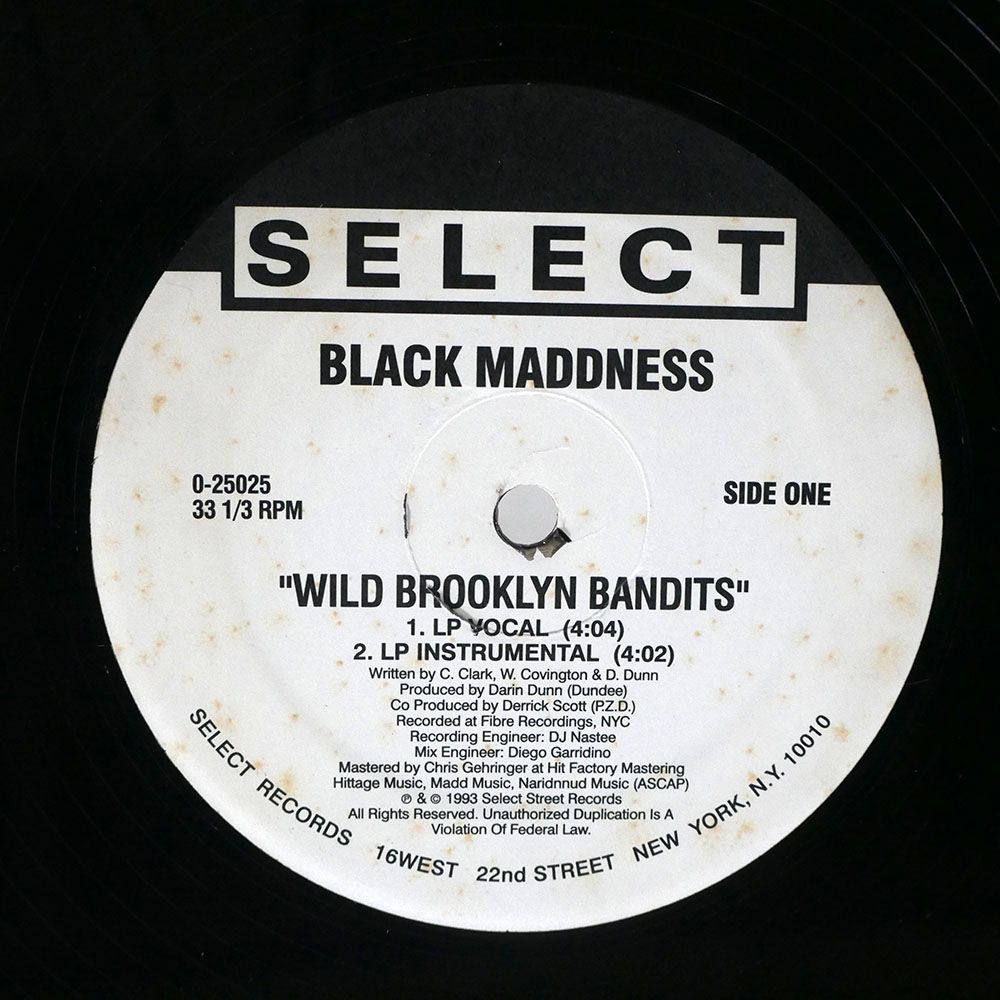 BLACK MADDNESS/WILD BROOKLYN BANDITS/NOT ON LABEL 025025 12_画像1