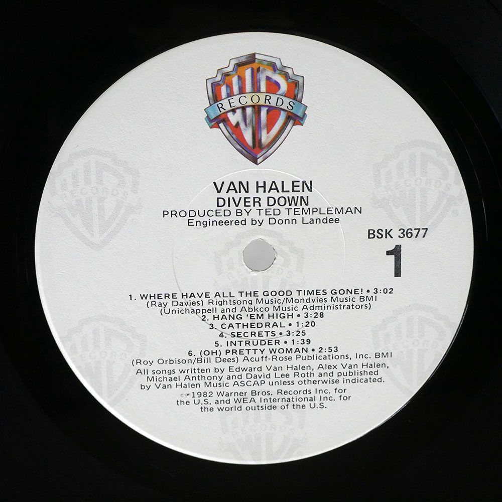 米 VAN HALEN/DIVER DOWN/WARNER BROS. BSK3677 LP_画像2