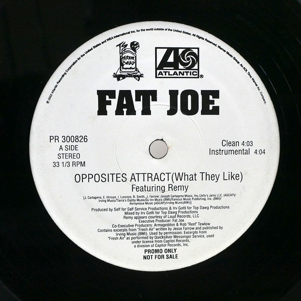 FAT JOE/OPPOSITES ATTRACT (WHAT THEY LIKE)/ATLANTIC PR300826 12_画像2