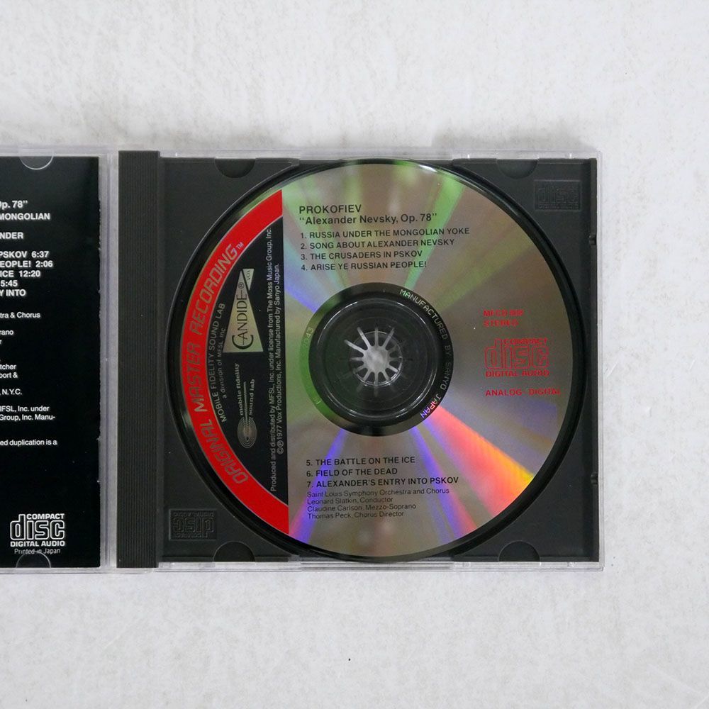 スラットキン、 カールソン/プロコフィエフ:アレクサンドル・ネフスキー/MOBILE FIDELITY SOUND LAB MFCD808 CD □_画像2