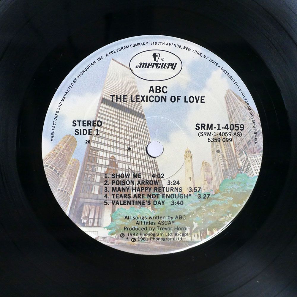 米 ABC/LEXICON OF LOVE/MERCURY SRM14059 LP_画像2
