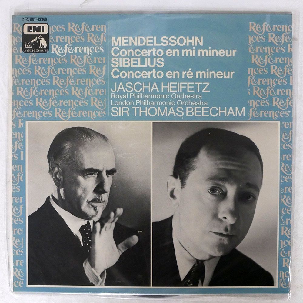 仏 VA（JASCHA HEIFETZ）/MENDELSSOHN:CONCERTO EN MI MINEUR / CONCERTO EN R MINEUR/LA VOIX DE SON MAITRE 2C05143369 LP_画像1