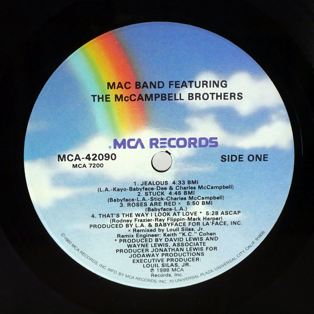 MAC BAND/FEATURING MCCAMPBELL BROTHERS/MCA MCA42090 LP_画像2