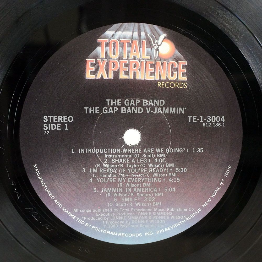 GAP BAND/JAMMIN’/TOTAL EXPERIENCE TE13004 LP_画像2