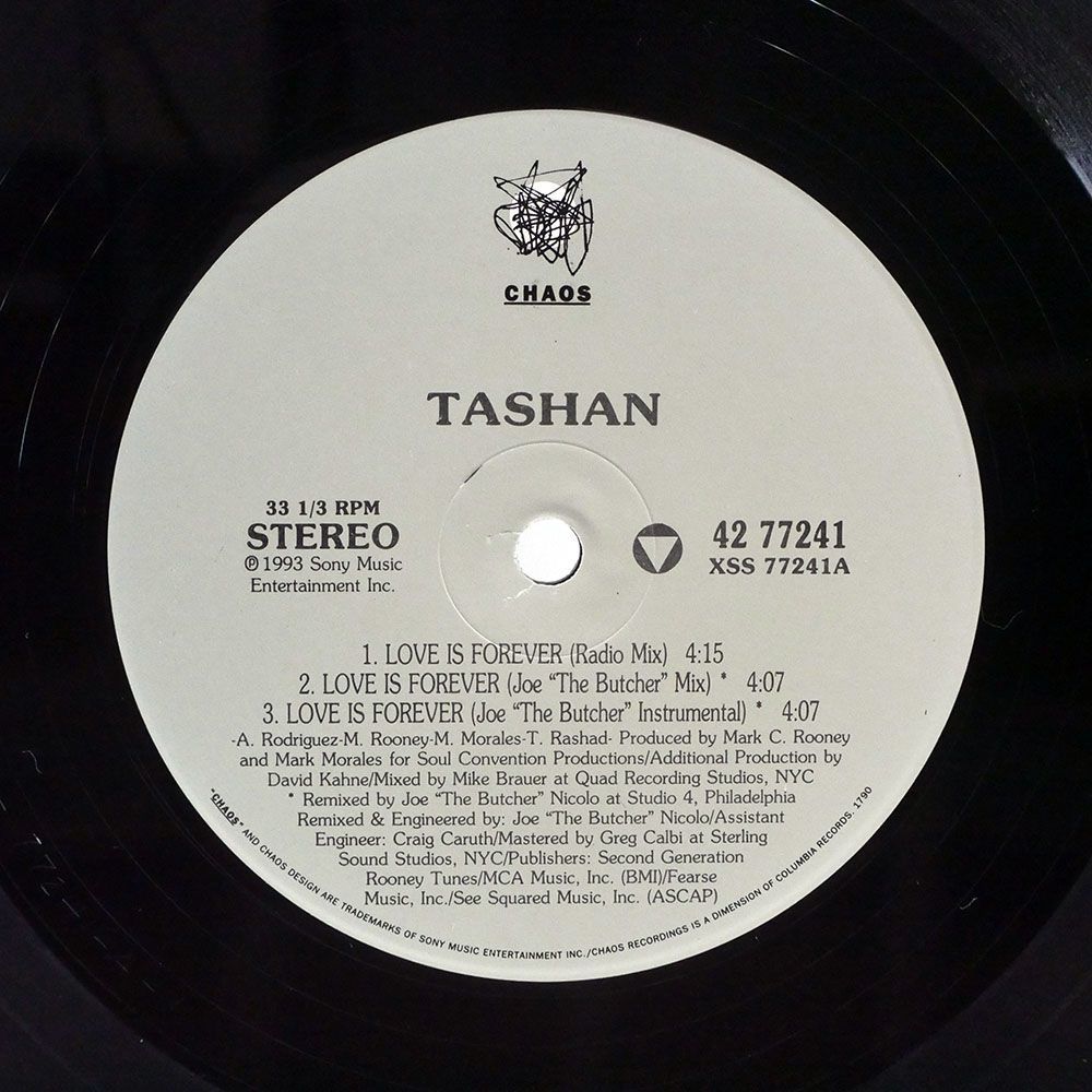 TASHAN/LOVE IS FOREVER/CHAOS RECORDINGS 4277241 12_画像2
