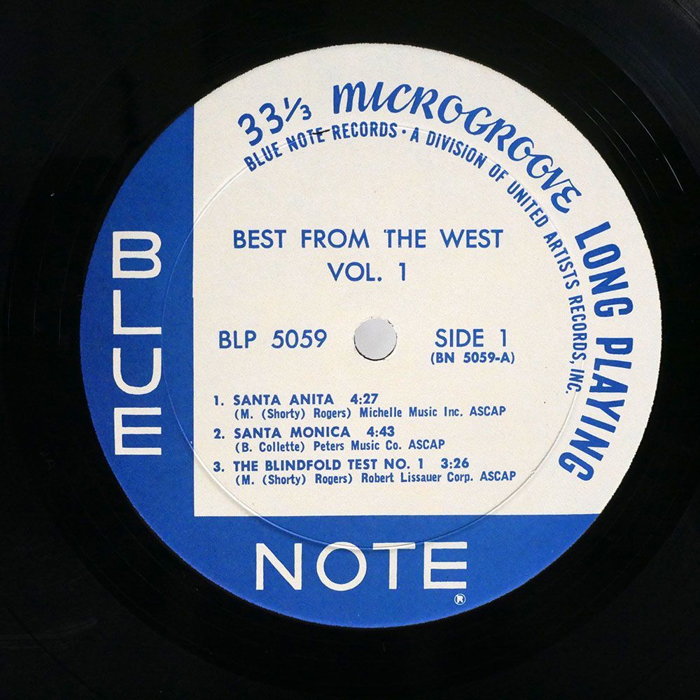 米 VA/BEST FROM THE WEST VOL. 1 MODERN SOUNDS FROM CALIFORNIA/BLUE NOTE BLP5059 10_画像2