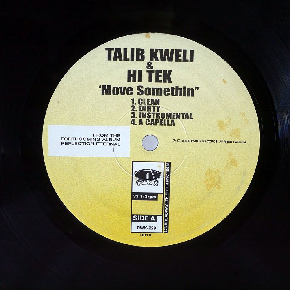 TALIB KWELI/MOVE SOMETHIN’ GOOD MOURNING/RAWKUS RWK229 12_画像2