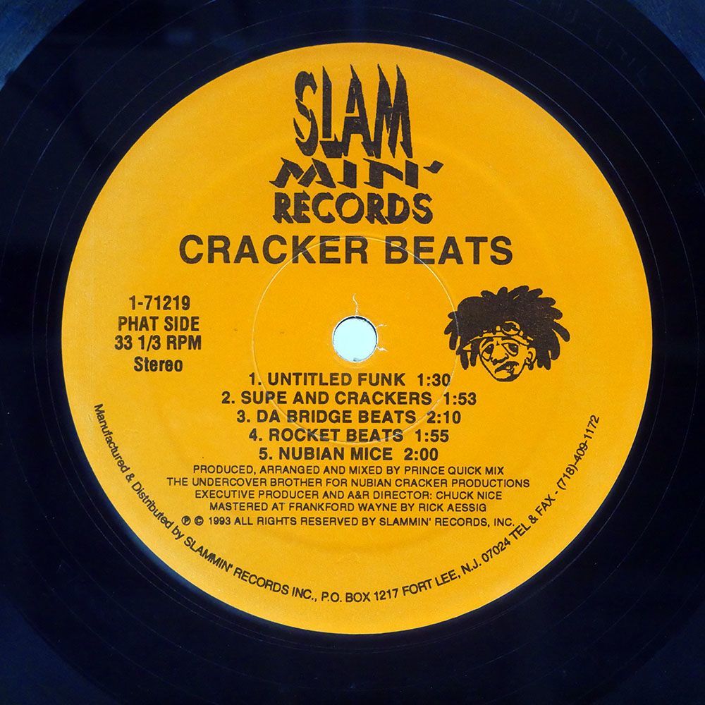 NUBIAN CRACKERS/CRACKER BEATS VOL. II/SLAMMIN’ 71219 LP_画像2