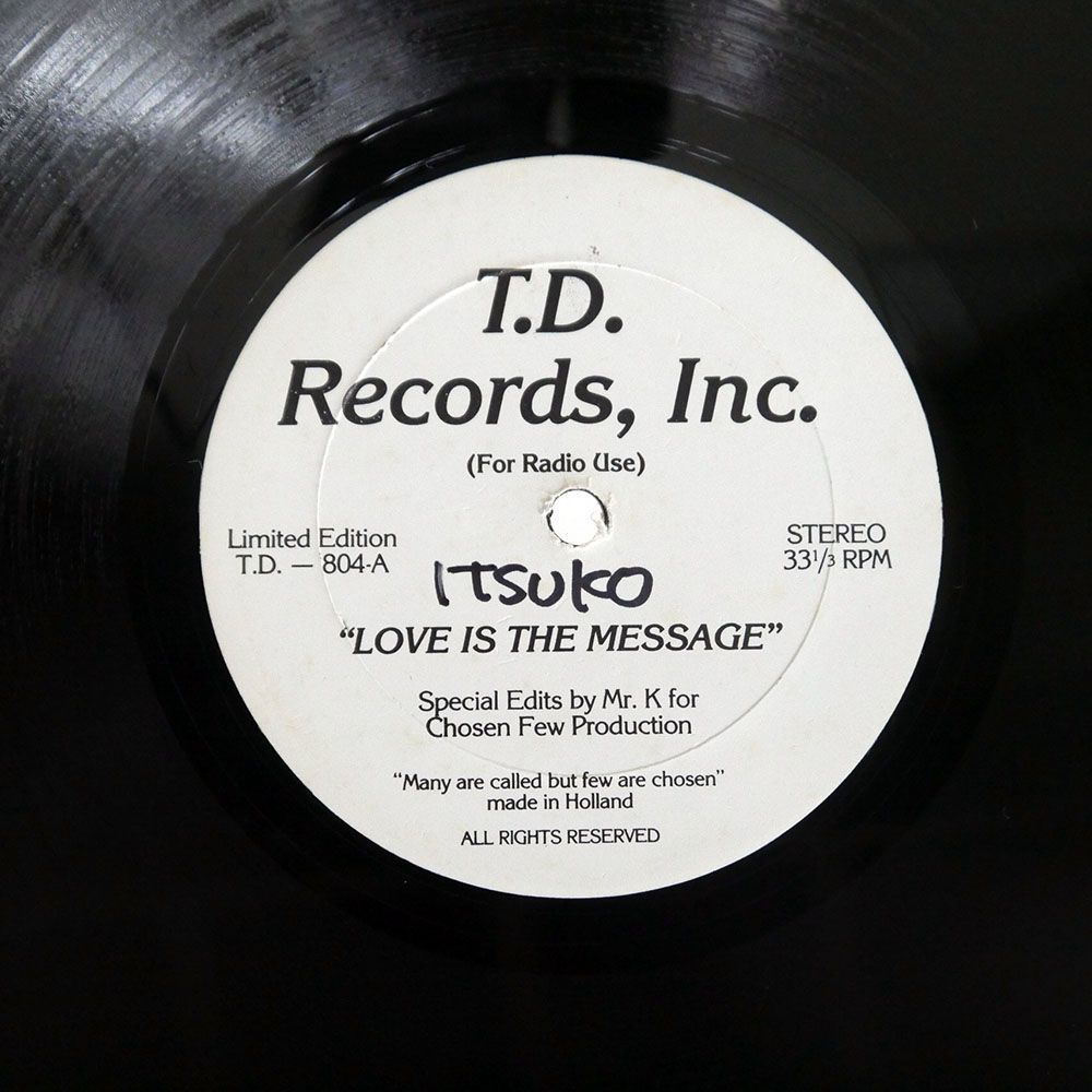 MFSB/LOVE IS THE MESSAGE MY FIRST MISTAKE/T.D.INC. TD804 12_画像1