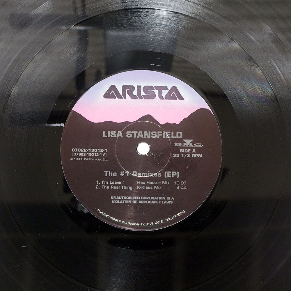 LISA STANSFIELD/THE #1 REMIXES (EP)/ARISTA 07822190121 12_画像2