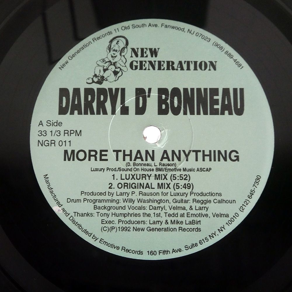 DARRYL D’BONNEAU/MORE THAN ANYTHING/NEW GENERATION NGR011 12_画像1