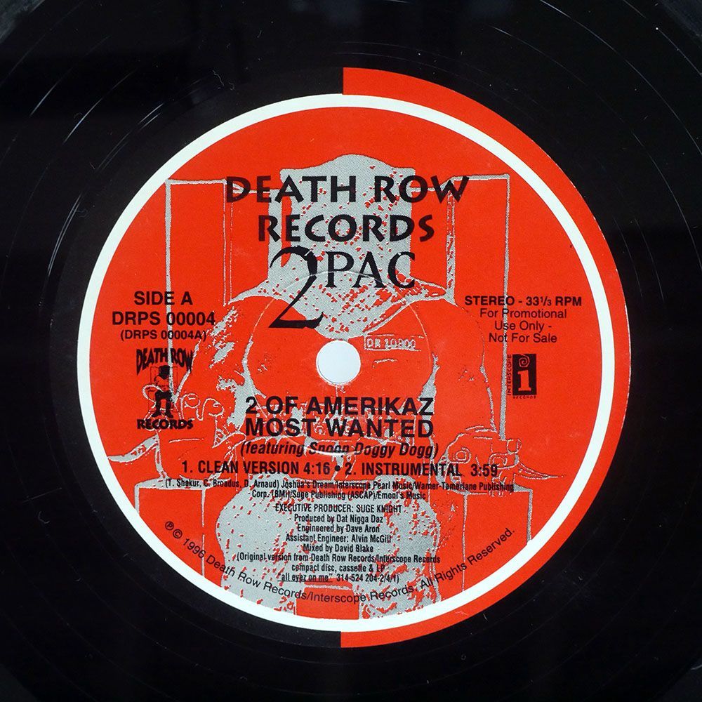 2PAC/2 OF AMERIKAZ MOST WANTED/DEATH ROW DRPS00004 12_画像2