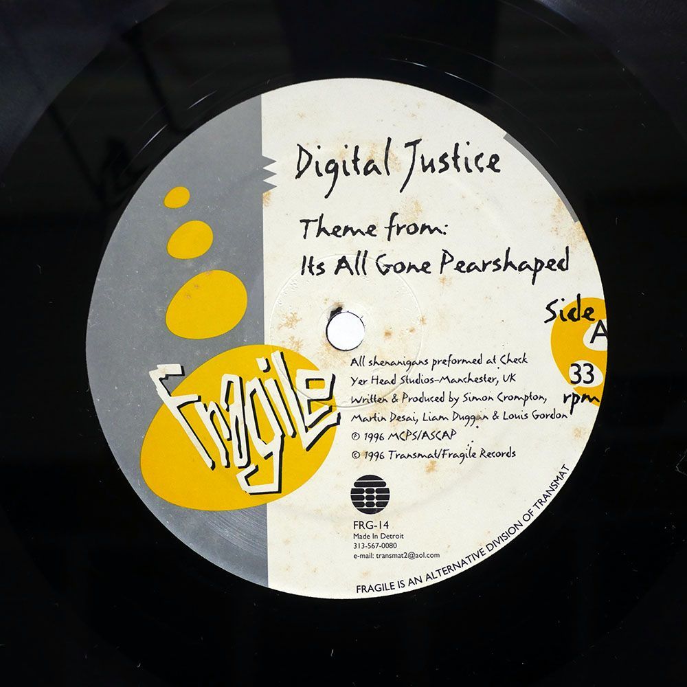 DIGITAL JUSTICE/THEME FROM: ITS ALL GONE PEARSHAPED/FRAGILE FRG14 12_画像2