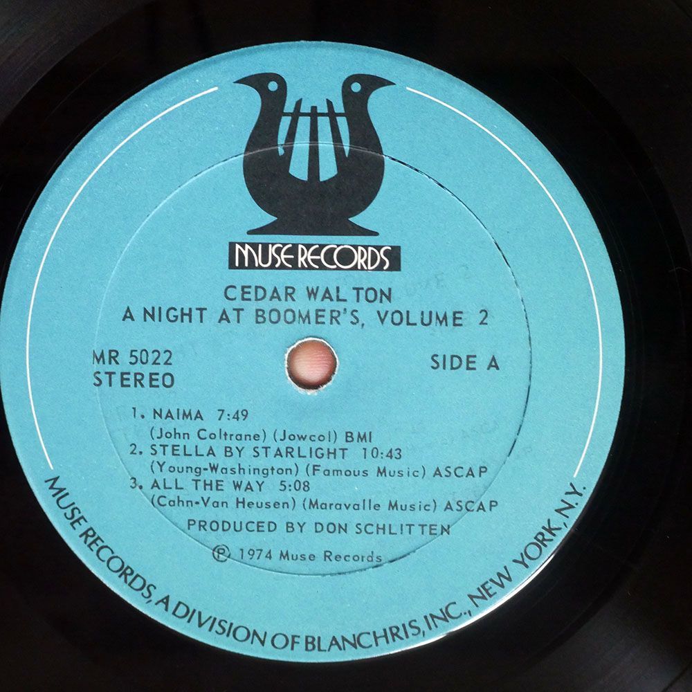 CEDAR WALTON/A NIGHT AT BOOMER’S VOL 2/MUSE MR5022 LP_画像2