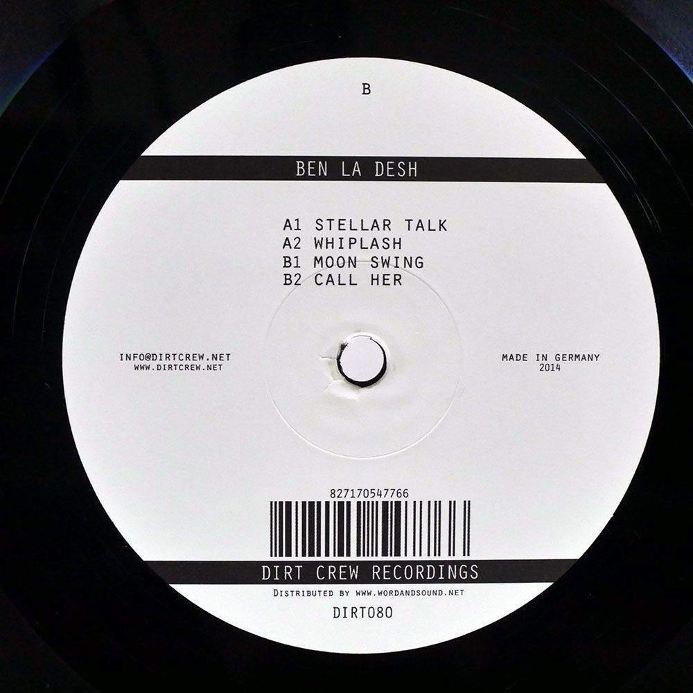 BEN LA DESH/STELLAR TALK/DIRT CREW RECORDINGS DIRT080 12_画像1