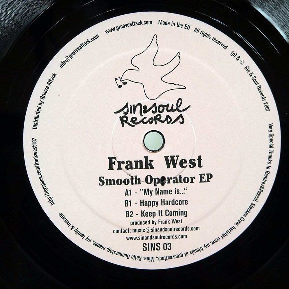 FRANK WEST/SMOOTH OPERATOR EP/SIN & SOUL SINS03 12_画像1