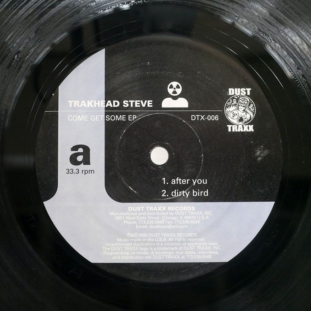 TRACKHEAD STEVE/COME GET SOME EP/DUST TRAXX DTX006 12_画像2