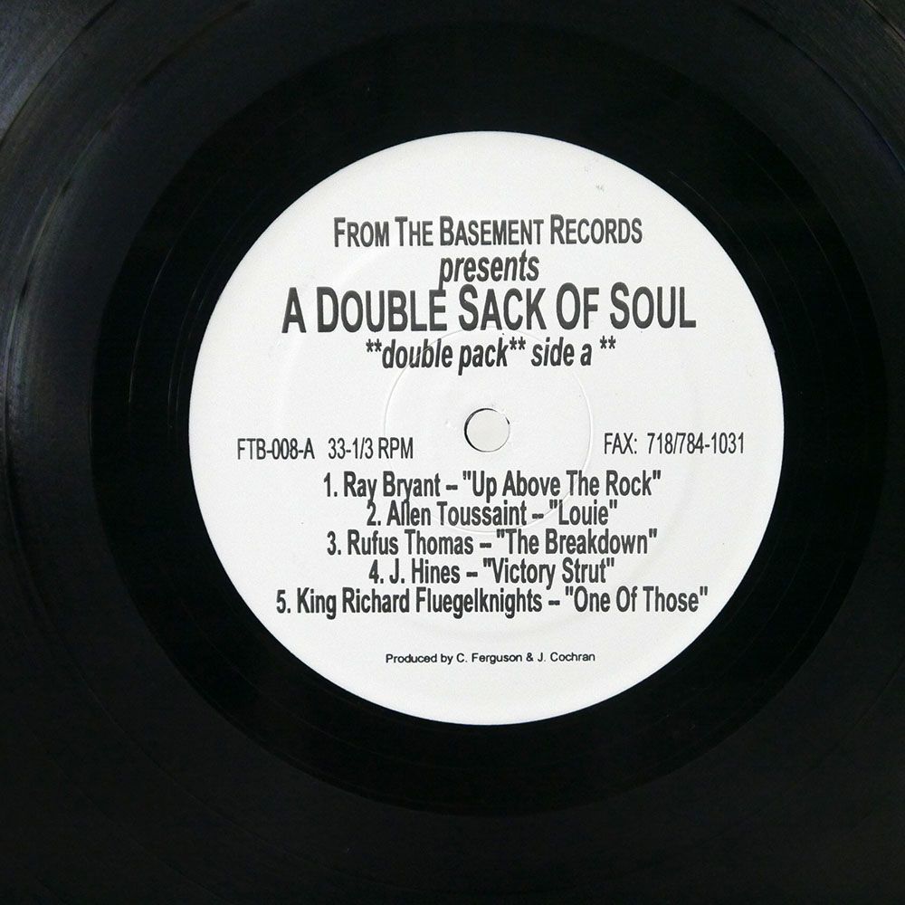 VA(RAY BRYANT)/A DOUBLE SACK OF SOUL/FROM THE BASEMENT FTB008 LP_画像2