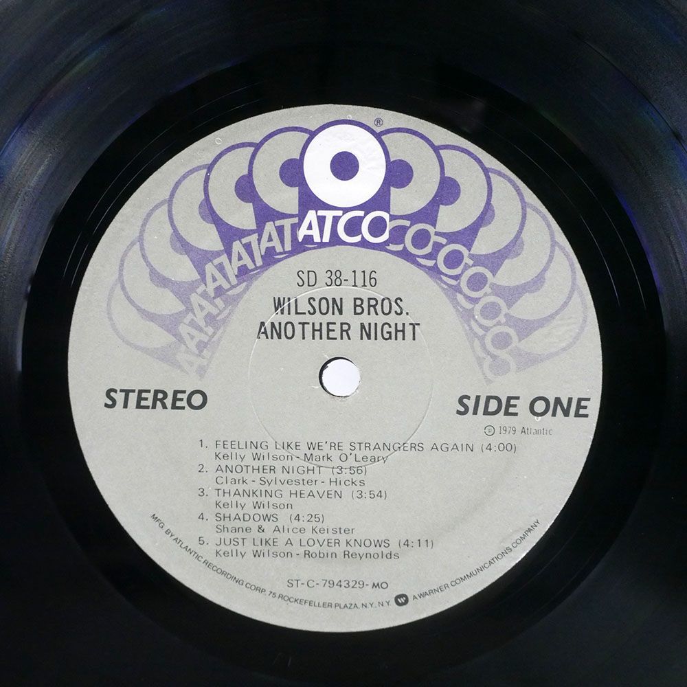 WILSON BROS/ANOTHER NIGHT/ATCO SD38116 LP_画像2