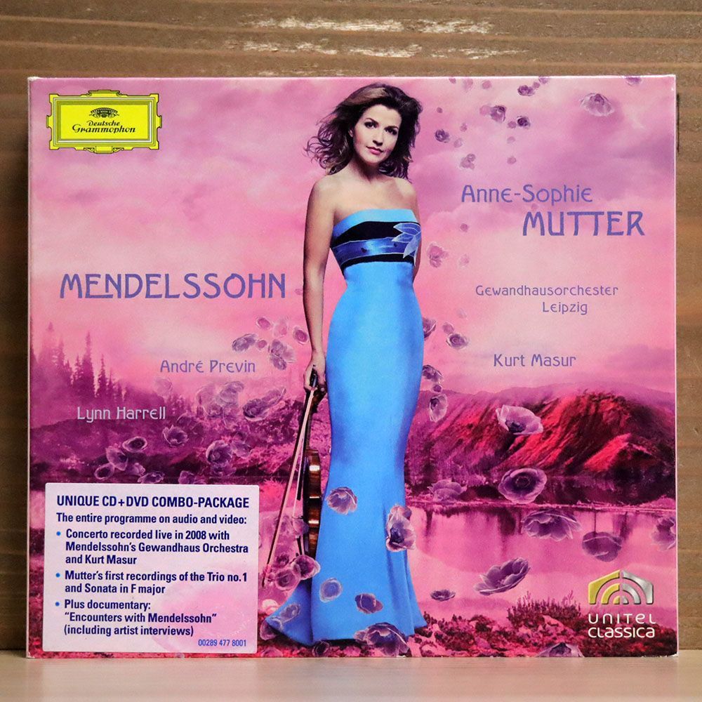 ANNE-SOPHIE MUTTER/PLAYS MENDELSSOHN/DEUTSCHE GRAMMOPHON 00289 477 8001 CD+DVD_画像1