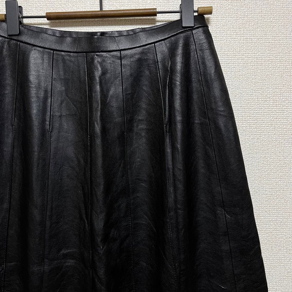 Fontana Grande レザースカート ロングスカート 黒 古着 ブラック ロング