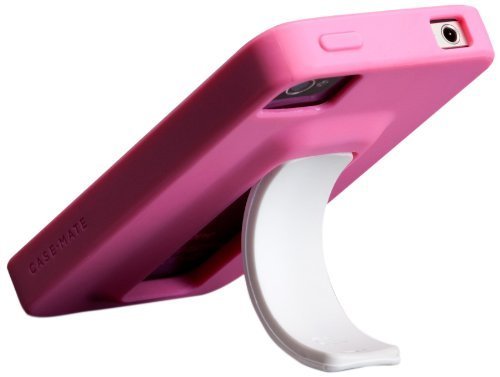 即決・送料無料)【スタンドが収納可能なケース】Case-Mate iPhone 4S/4 Snap Case Lipstick Pink/White_画像4