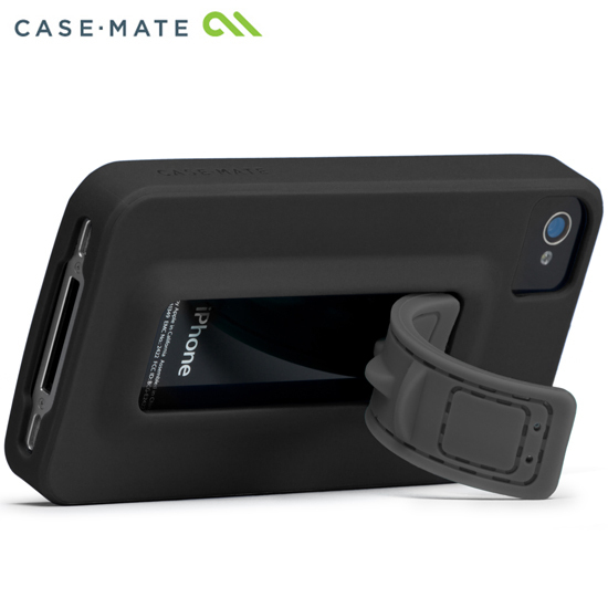 即決・送料込)【スタンドが収納可能なケース】Case-Mate iPhone 4S/4 Snap Case Black/Cool Grey_画像2