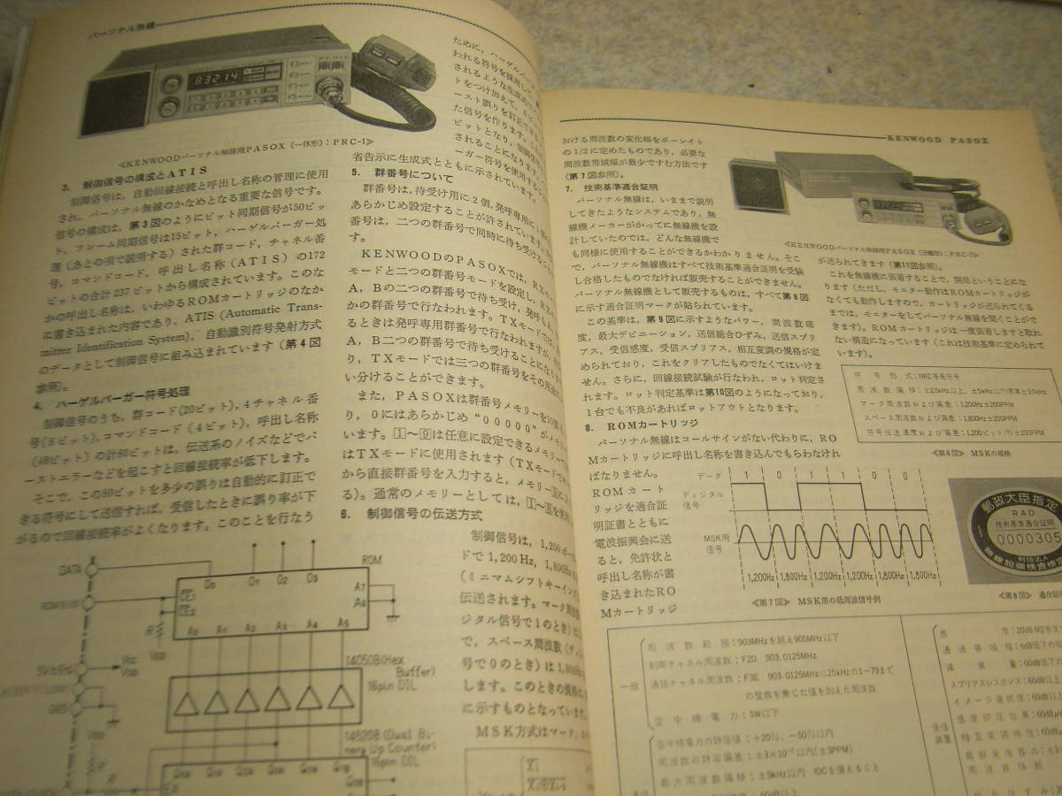テレビ技術　1983年10月号　パーソナル無線の特徴と無線機/ケンウッドPRC-1/PRC-5/ナショナルPQ-10/CR-PC10D　ビクターGZ-S5/ソニーCCD-G5