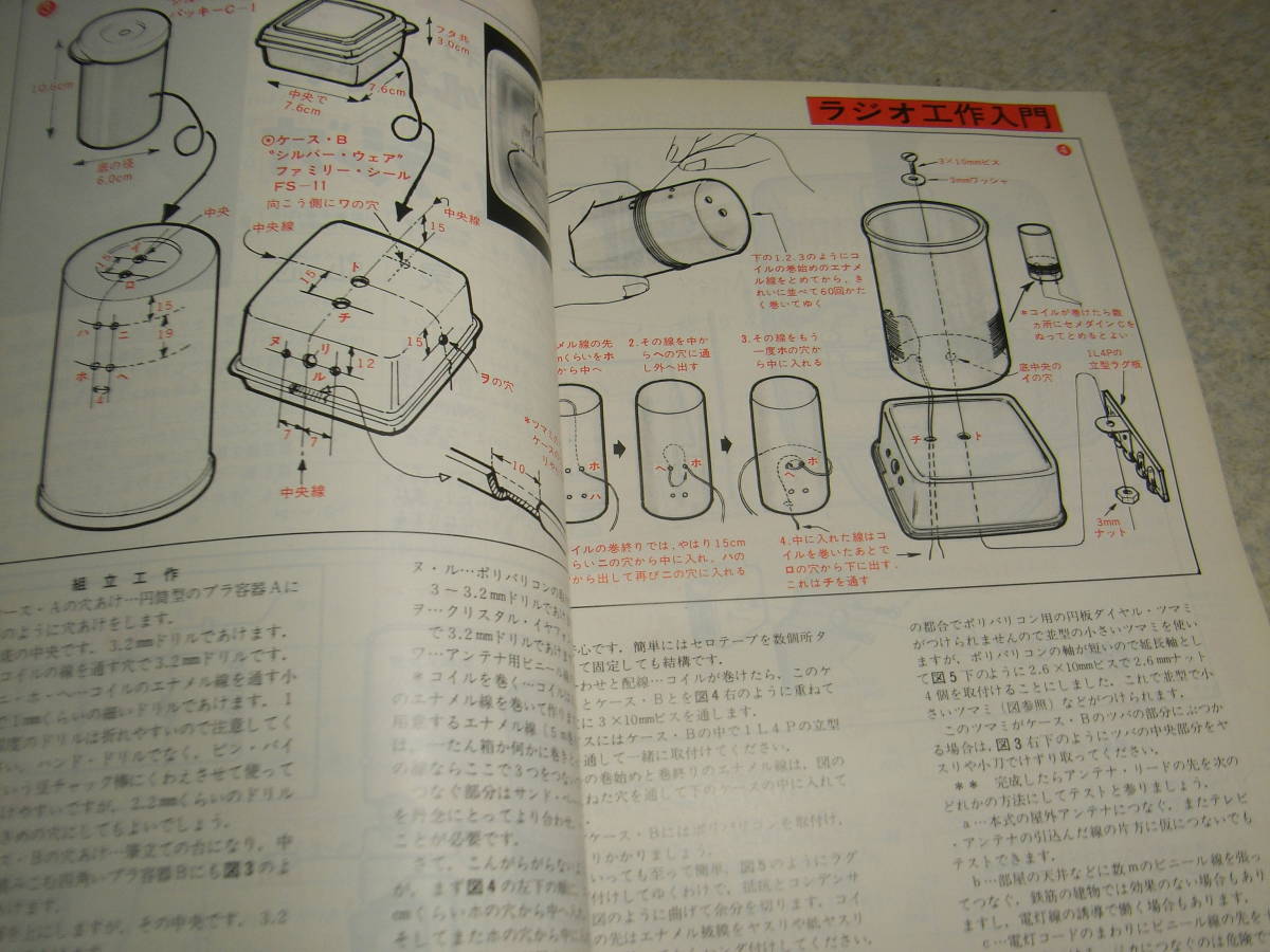 初歩のラジオ　1979年4月号　ゲルマラジオの製作　八重洲無線FT-101Z/アイコムIC-551レポート　松下RJX-601用BFO EL34/6CA7シングルアンプ_画像4