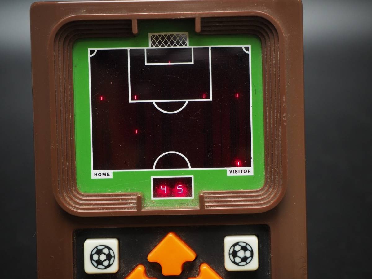 マテル エレクトロニクス豪華2機セット!!サッカー+アメリカンフットボール1978,77オリジナル!!ゲームシンジゲート/ゲームウォッチ/動作good_画像4