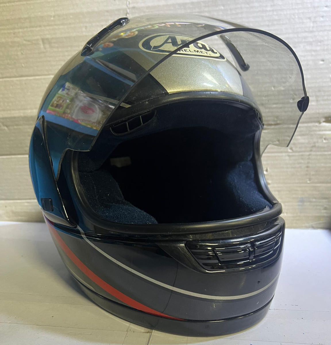 (M1)Arai フルフェイスヘルメット racing gear Lサイズ 現状中古品_画像2