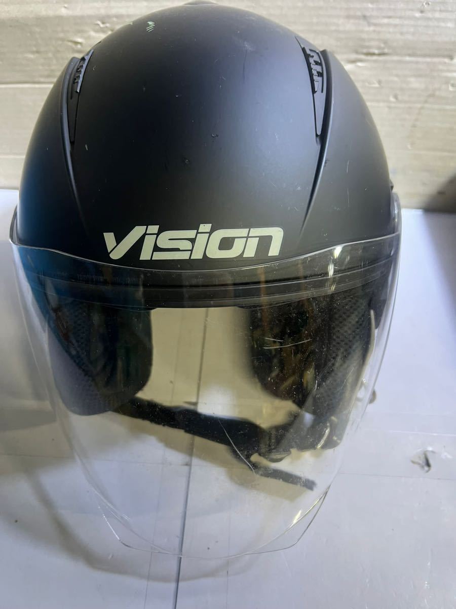 (M*6)vision ジェットヘルメット フリーサイズ 現状中古品の画像1