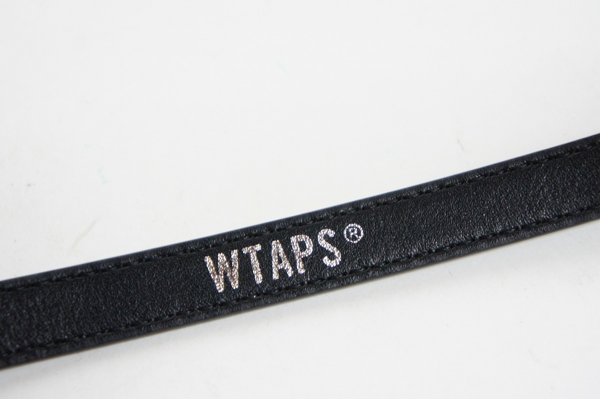 美品 23AW WTAPSダブルタップス T15 BELT SYNTHETIC ドレス ベルト アップル レザー 232MYDT-AC01 サイズ03 黒1211N▲の画像4