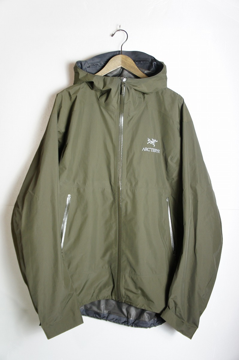 美品正規 ARC'TERYX アークテリクス ZETA SL JACKET GORE-TEX ゼータ ジップアップ ゴアテックス ジャケット 27310 緑XL本物 1217N_画像1