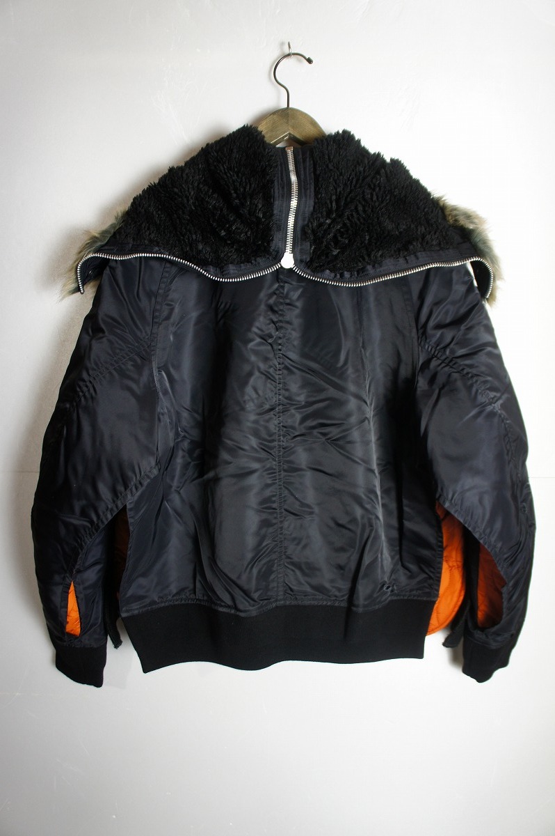 美品22AW MIHARAYASUHIROミハラヤスヒロ 再構築 DECONSTRUTED N-2B bomber jacket ジャケット ブルゾン A09BL052 黒419N_画像3