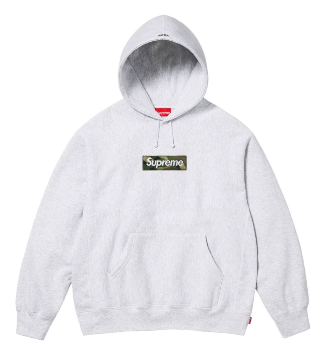 Supreme Box Logo Hooded Sweatshirt グレーM