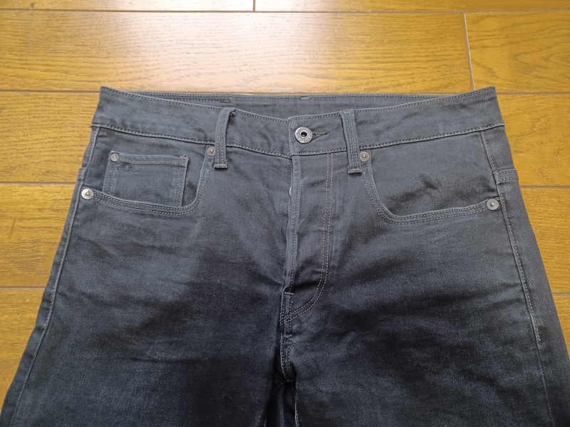 G-STAR RAW 3301 w30(平置き39cm)　スリムフィットジーンズ 黒　送230円可能_画像3