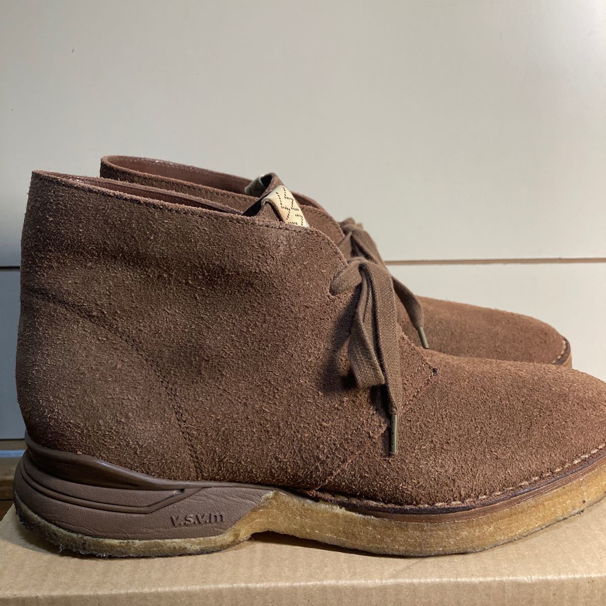 visvim ISDT BOOTS FOLK ビズビム US9 中村ヒロキ 101 ブラウン チャッカブーツ デッキシューズ CHUKKA 美品 ワラビー デザートブーツの画像5