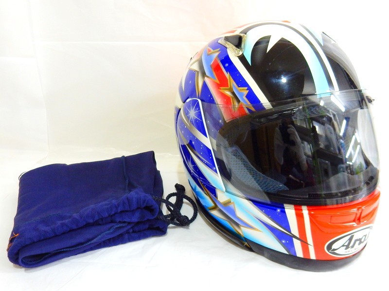 1000円スタート ヘルメット Arai アライヘルメット SNELL CLC MEMORIAL FOUNDATION M95 フルフェイス 59.60cm 99年製 11 K9016_画像1