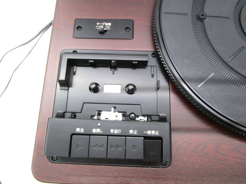 1000円スタート オーディオ機器 TEAC ティアック LP-R520 ターンテーブル カセットプレーヤー付CDレコーダー 2020年製 12 NN4021_画像10