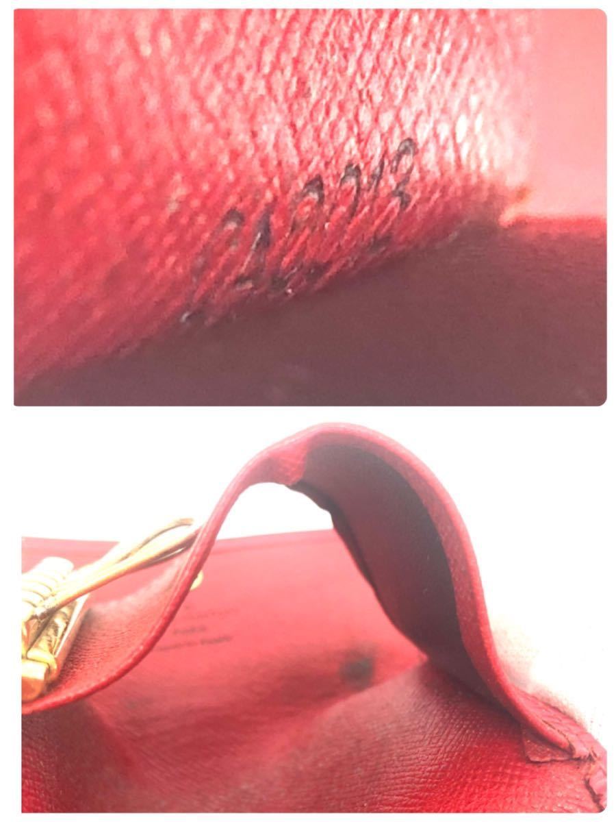 LOUIS VUITTON ルイヴィトン　エピ　カスティリアンレッド　ミュルティクレ6 キーケース　6連　レザー　ゴールド金具　スペイン制　刻印有