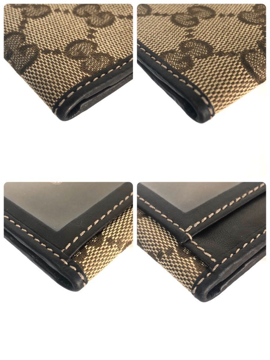 極美品 GUCCI グッチ GGキャンバス×レザー パスケース カード 極美品 GUCCI グッチ GGキャンバス×レザー パスケース カード