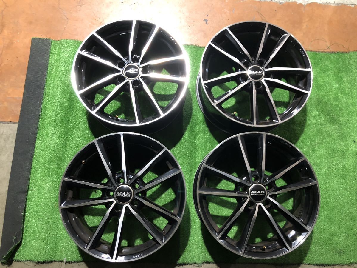 【送料込み】中古品 MAK FF SERIES ホイール 18×7.5J PCD112 4本セット_画像1