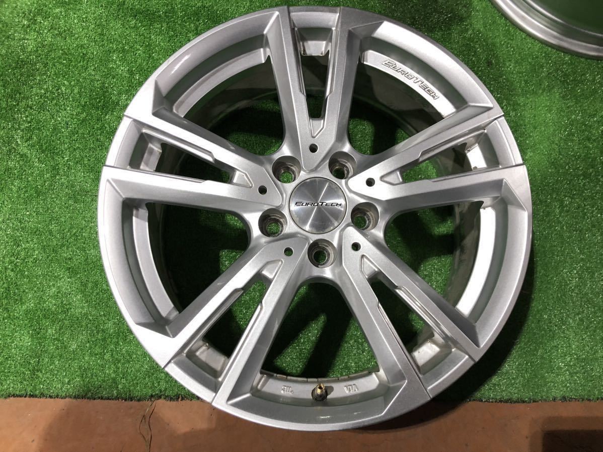 【送料込み】中古ホイール LEHRMEISTER EUROTECH ボルボなど！ 17×7.0J＋50 5H PCD 108 4本セットの画像3