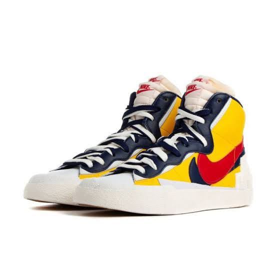 Sacai × NIKE Blazer Mid Varsity Maize / Varsity Red BV0072-700 サカイ ナイキ ブレーザー ミッド size US 11 新品